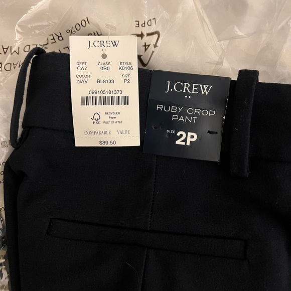 J.Crew Factory Petite Slim Cropped Ruby Pant - Picture 2 of 6